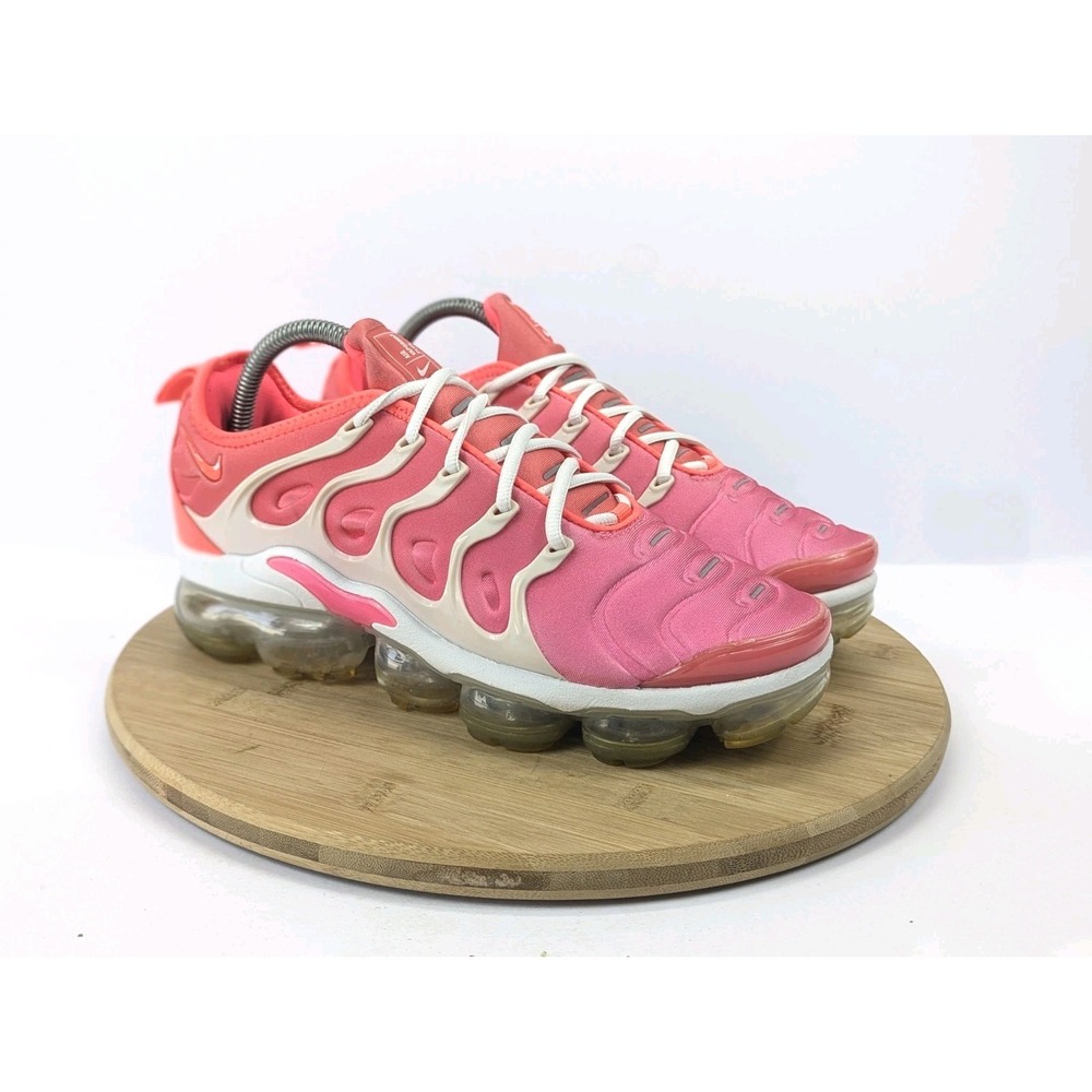 Nike‎ Air Vapor Max Plus Womans 9.5 Pink Blast Ombre Shoes Running Sneakers